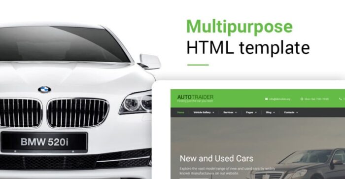 AutoTrader Website Template - Features Image 1