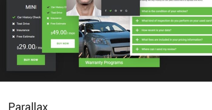 AutoTrader Website Template - Features Image 3