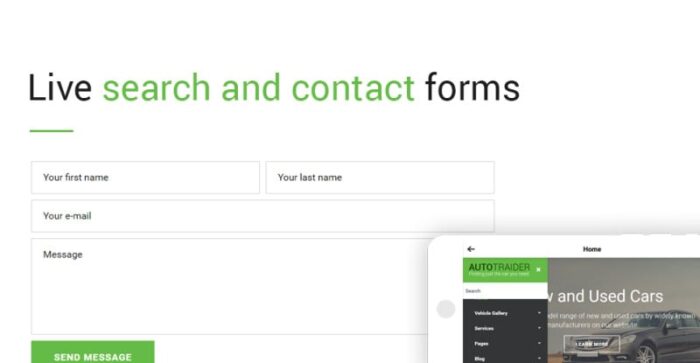 AutoTrader Website Template - Features Image 11
