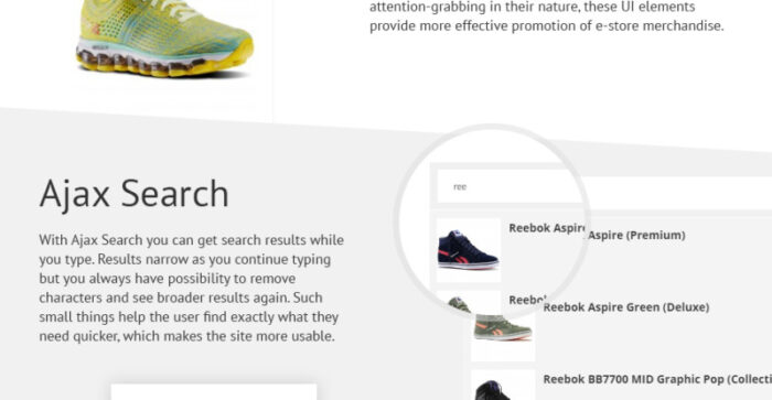 Sports Shoes OpenCart Template - Features Image 5