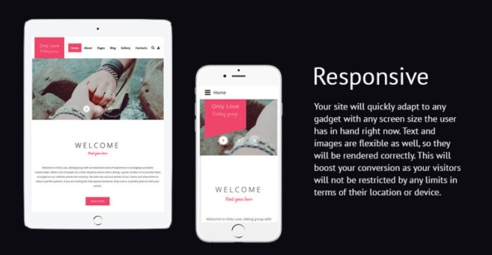 Only Love Joomla Template - Features Image 1