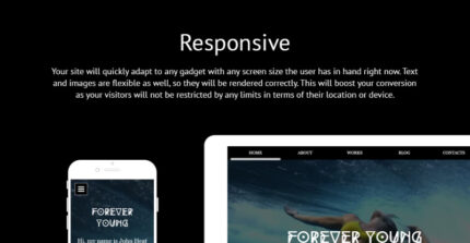 Videographer Responsive Website Template - Features Image 1