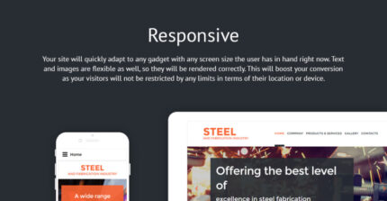 Welding Responsive Website Template - Features Image 1