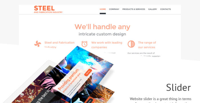 Welding Responsive Website Template - Features Image 3