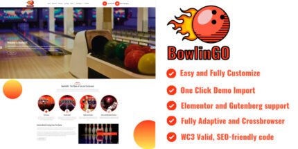 BowlinGO - Bowling WordPress Theme - Features Image 1