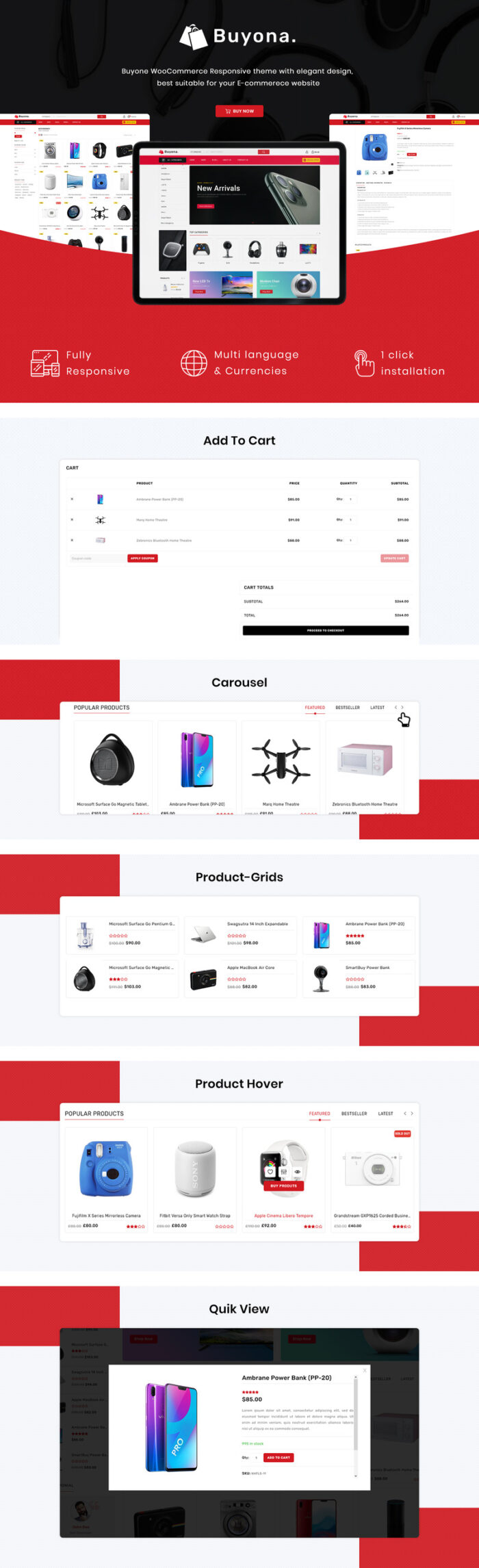 Buyona - Multipurpose Electronic WooCommerce Theme - Features Image 1