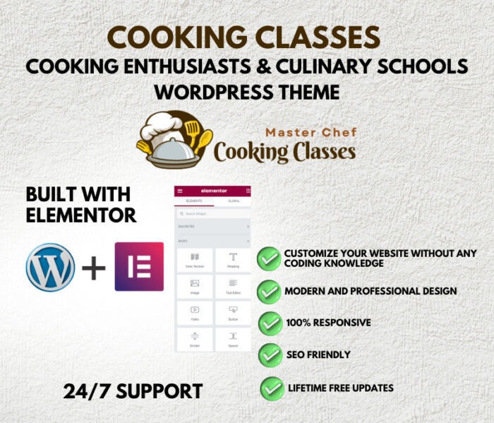 Cooking Classes - Cooking School, Cooking Enthusiasts & culinary Classes WordPress Theme - Features Image 2