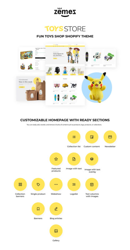 Toysstore - Fun Toys Shop Shopify Theme - Features Image 1