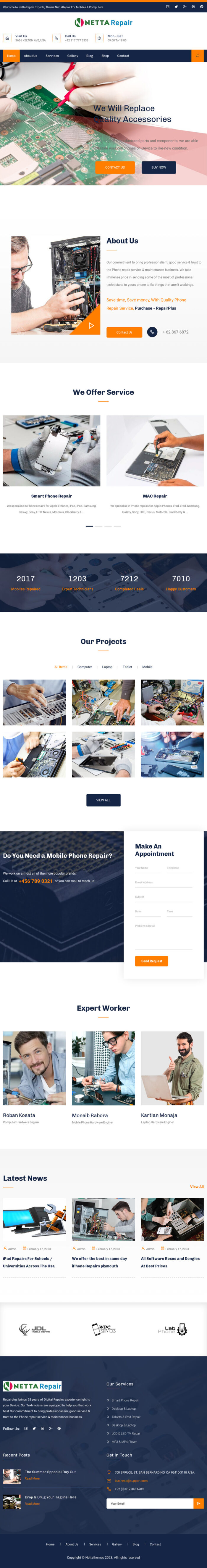 NettaRepair- Service Repair Company -  Website Template- Bootstrap Responsive - Features Image 1