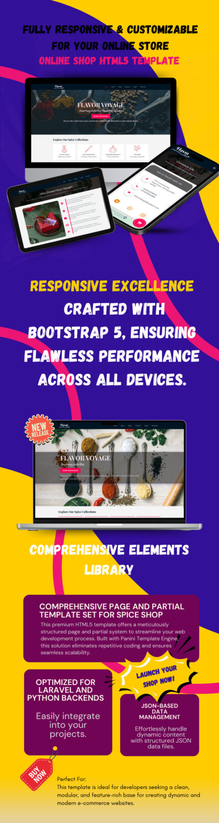 FlavorFusion, Multi-Purpose HTML Template for Spice Shops and Beyond! - Features Image 1