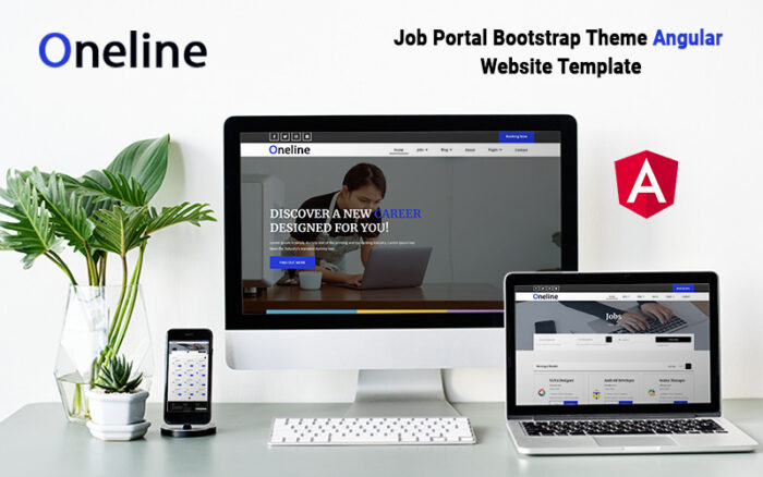 Oneline - Job Portal Angular Template - Features Image 1