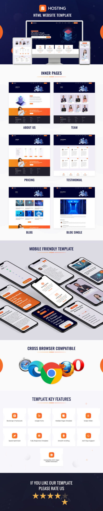 Hosting HTML Website Template - Features Image 1