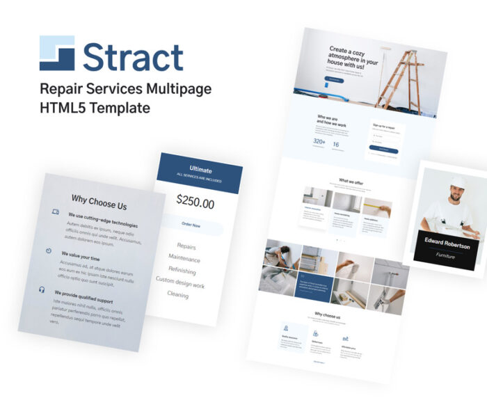 Stract - Repair Service Website Template - Features Image 2