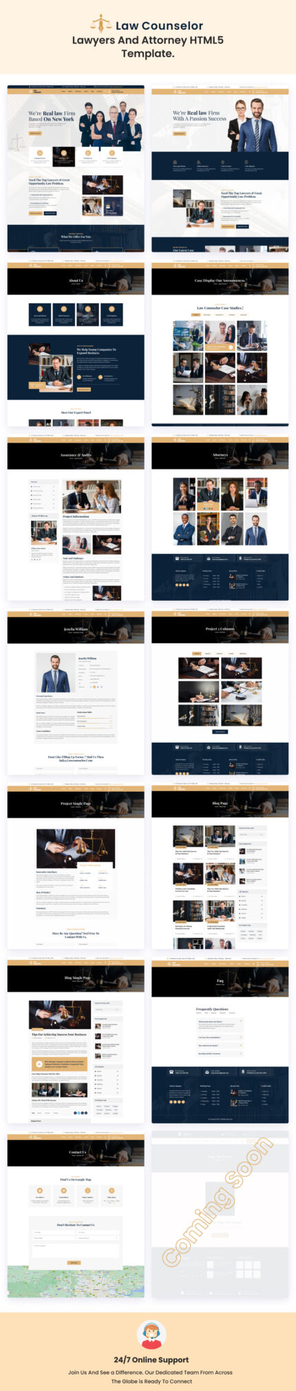 Law Counselor - Lawyers And Attorney HTML5 Template. - Features Image 1