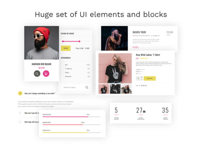 Madison - Singer Multipage HTML5 Website Template - Features Image 4