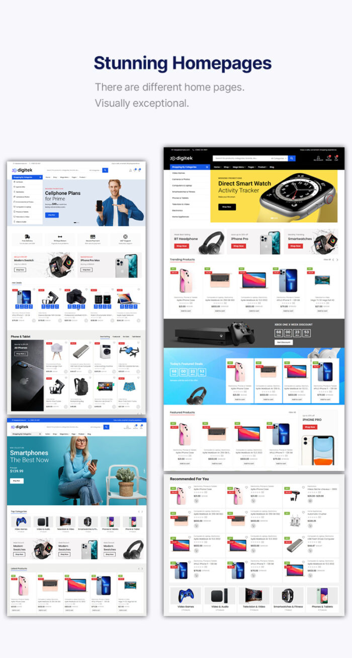 Digitek - Elementor Electronics WooCommerce Theme - Features Image 6