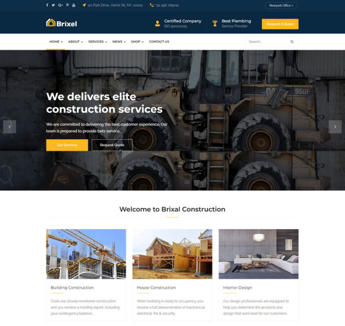 BrixalBuilding - Construction and Building Website Template - Features Image 1