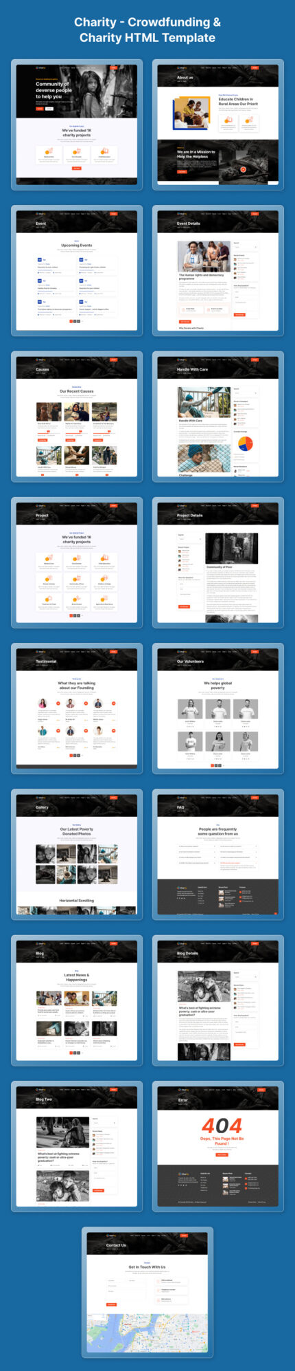 Charity - Crowdfunding & Charity HTML5 Template - Features Image 1