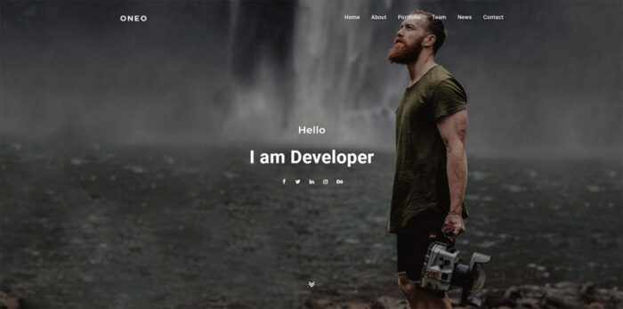 Oneo - Premium Personal Portfolio Template - Features Image 1