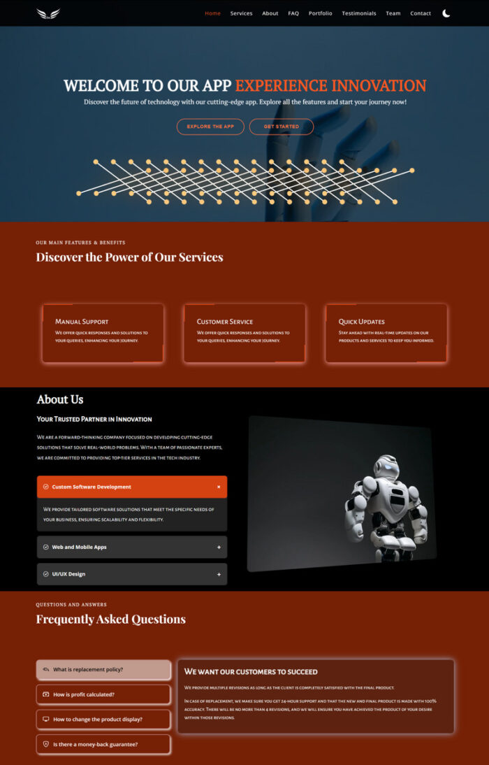 Oxide -  Landing Page Template - Features Image 4