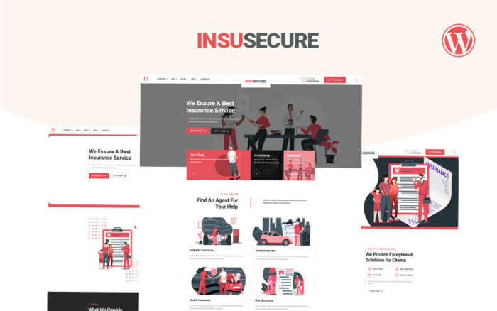 Insusecure Multipurpose insurance WordPress Theme - Features Image 1