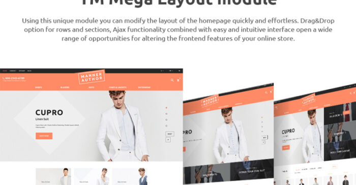 MannerAuthor - Men Clothes PrestaShop Theme - Features Image 6