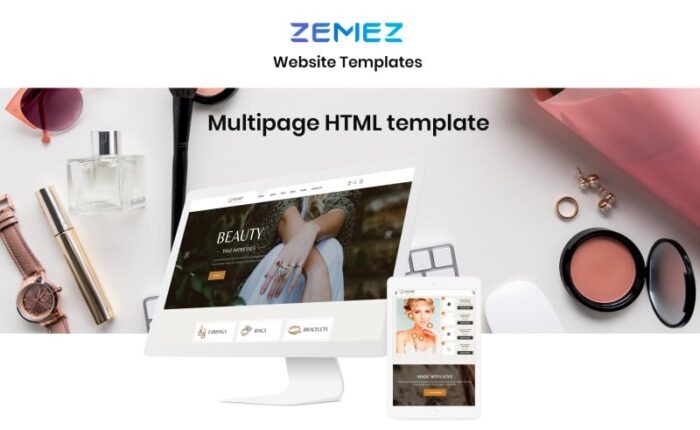 Olimp - Luxury Jewelry Online Store Multipage HTML Website Template - Features Image 1