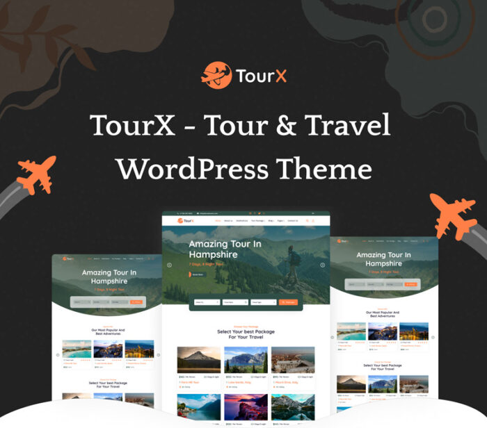 TourX - Travels Tourism Agency WordPress Theme - Features Image 1