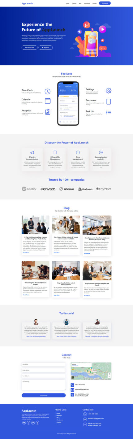 AppLaunch - App Landing Page Template - Features Image 1