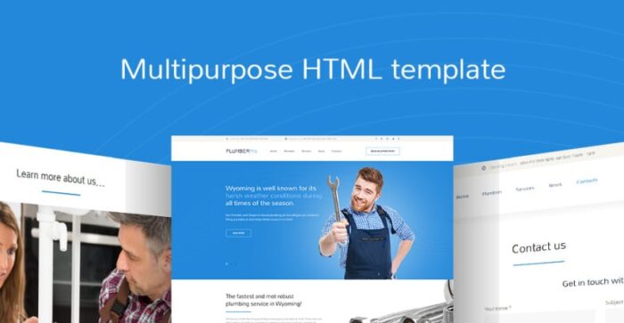 PlumberPro Website Template - Features Image 1