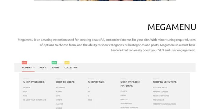 Glassonic Magento Theme - Features Image 4