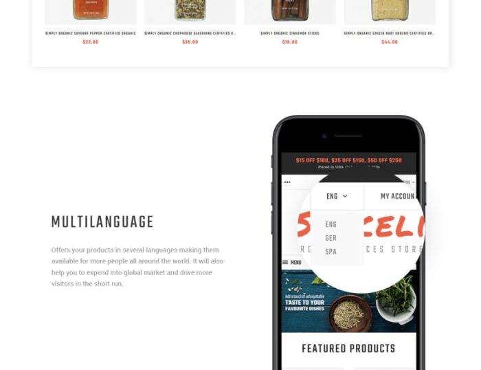 Spiceli Magento Theme - Features Image 8