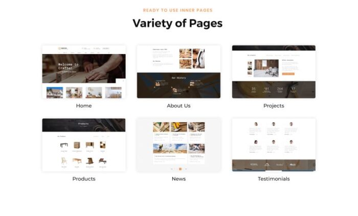 Crafter - Interior Multipage Classic HTML Bootstrap Website Template - Features Image 3