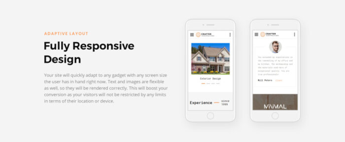 Crafter - Interior Multipage Classic HTML Bootstrap Website Template - Features Image 6