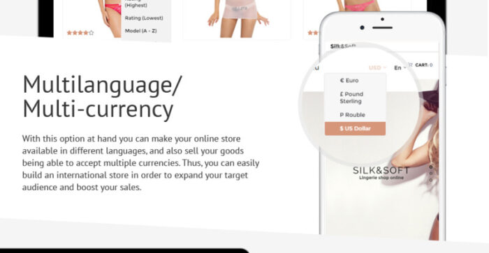 Silk & Soft - Underwear & Lingerie Online Store OpenCart Template - Features Image 8