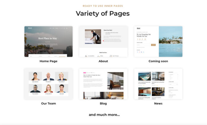 Roof - Hotel Multipage Clean Bootstrap HTML5 Website Template - Features Image 3