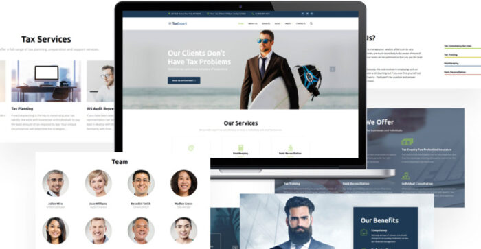 Tax Advisor & Financial Consultant Website Template - Features Image 6