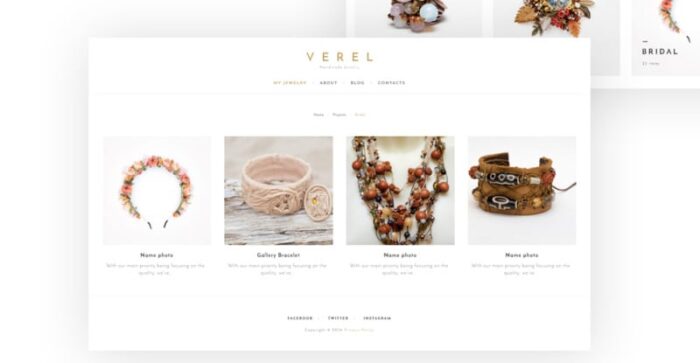 Verel - Handmade Jewelry WordPress Theme - Features Image 2