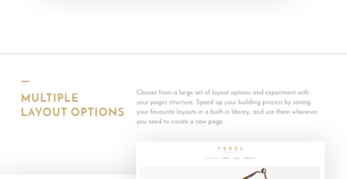 Verel - Handmade Jewelry WordPress Theme - Features Image 3