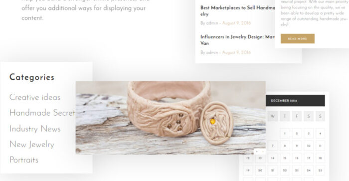 Verel - Handmade Jewelry WordPress Theme - Features Image 6