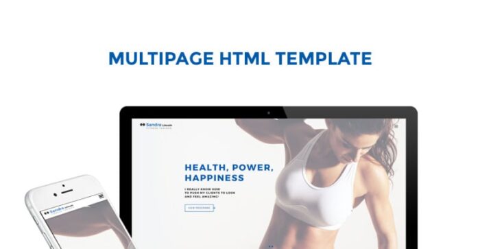 Sandra Lincoln - Personal Fitness Trainer Responsive Website Template - Features Image 1