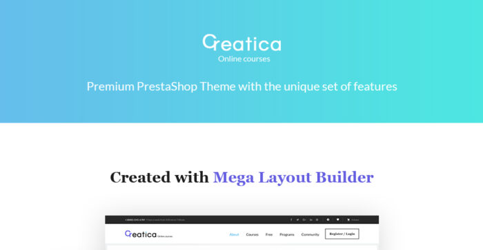 Creatica - Online Courses PrestaShop Theme - Features Image 1