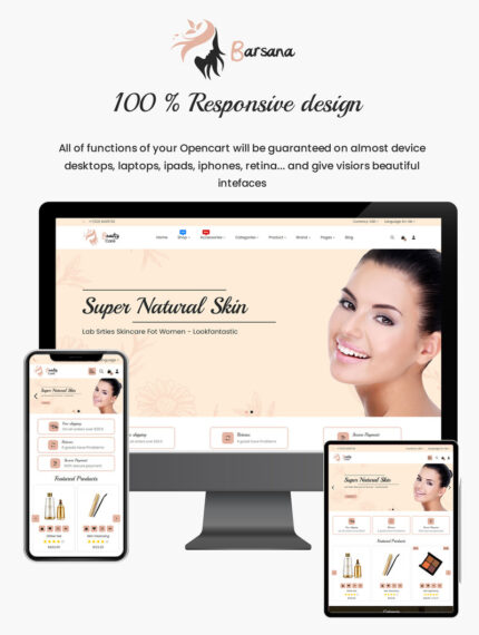 Barsana Advanced Beauty Store Theme for Opencart - Features Image 1