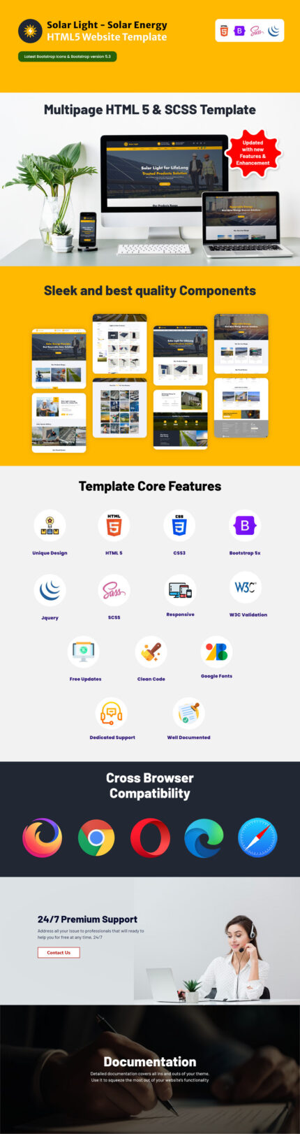 Solar Light - Solar Energy HTML5 Website Template - Features Image 1