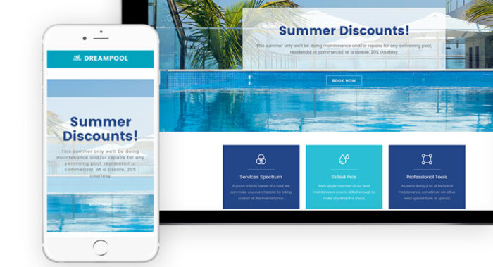 Dream Pool - Pool Cleaning & Pool Repair WordPress Theme - Features Image 15