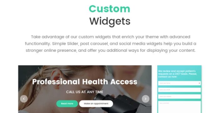 UniversalCare - Medical Center Responsive WordPress Theme - Features Image 25