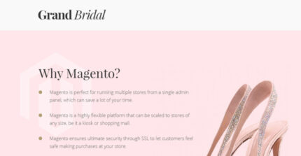 Grand Bridal - Bridal Store Magento Theme - Features Image 1