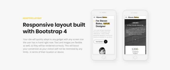 Steven Bates - Personal Page Multipage Modern HTML Website Template - Features Image 7