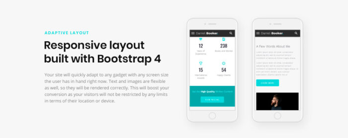 Daniel Booker - Elegant Personal Page Multipage HTML Website Template - Features Image 5
