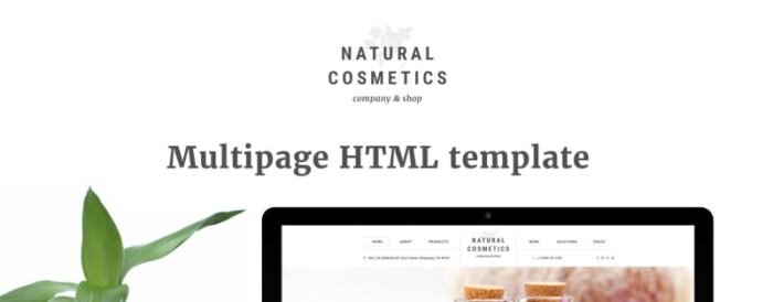 Natural Cosmetics - Cosmetics Store Multipage Website Template - Features Image 1